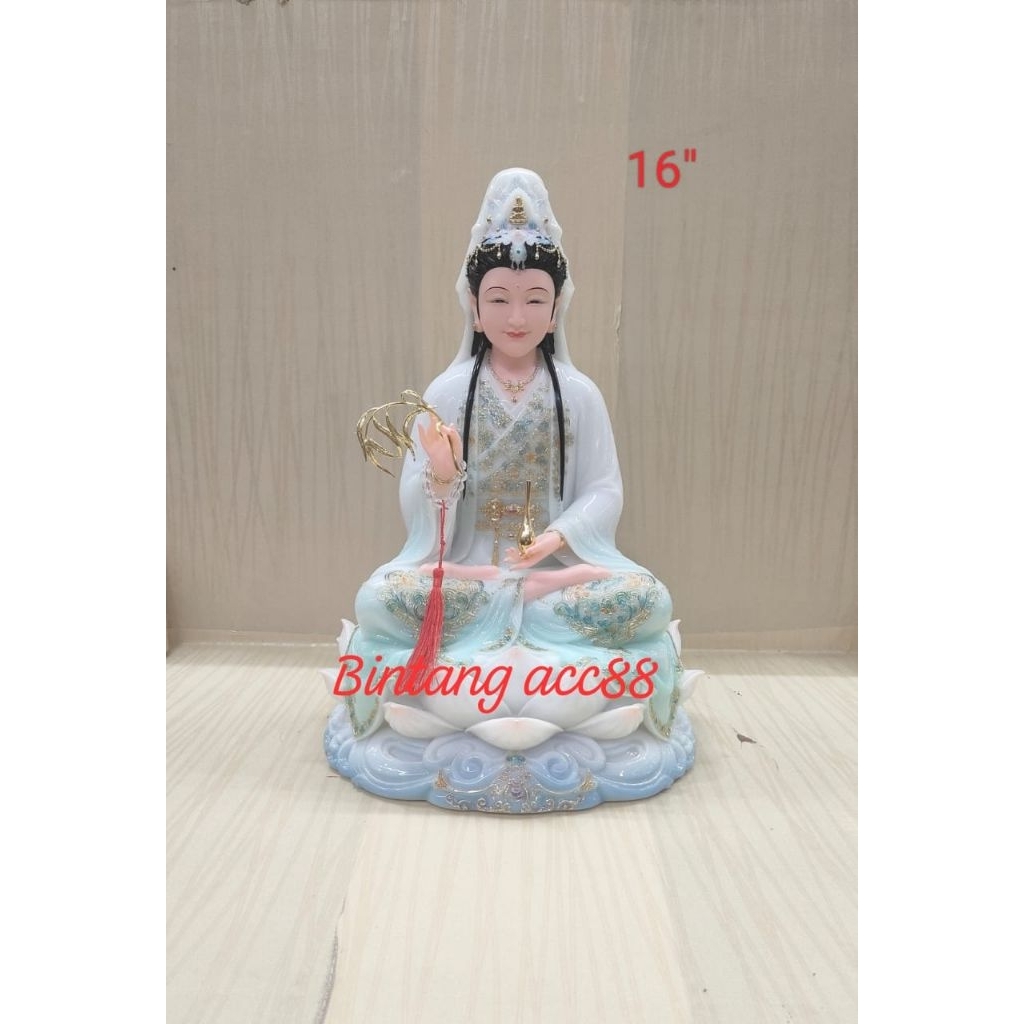 patung dewi kwan im/ kwan in / guan Yu - mamer - 16inch