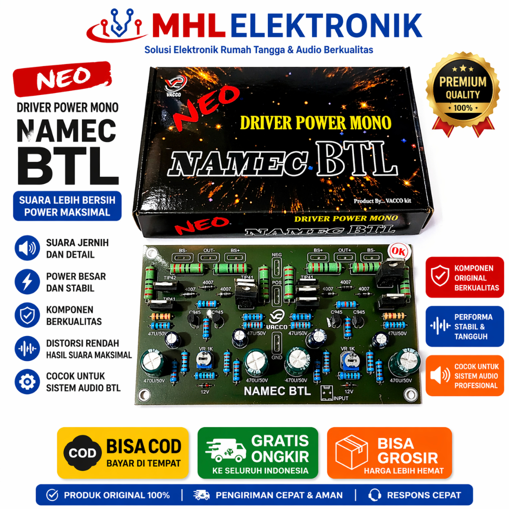 Kit Power Amplifier NAMEC BTL Produk VACCO NAMEC BTL