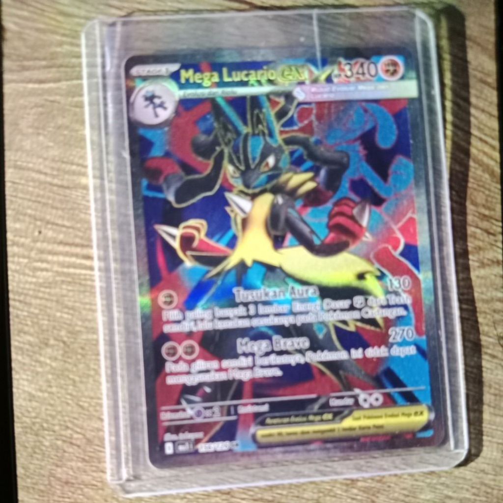 mega lucario SR pokemon card