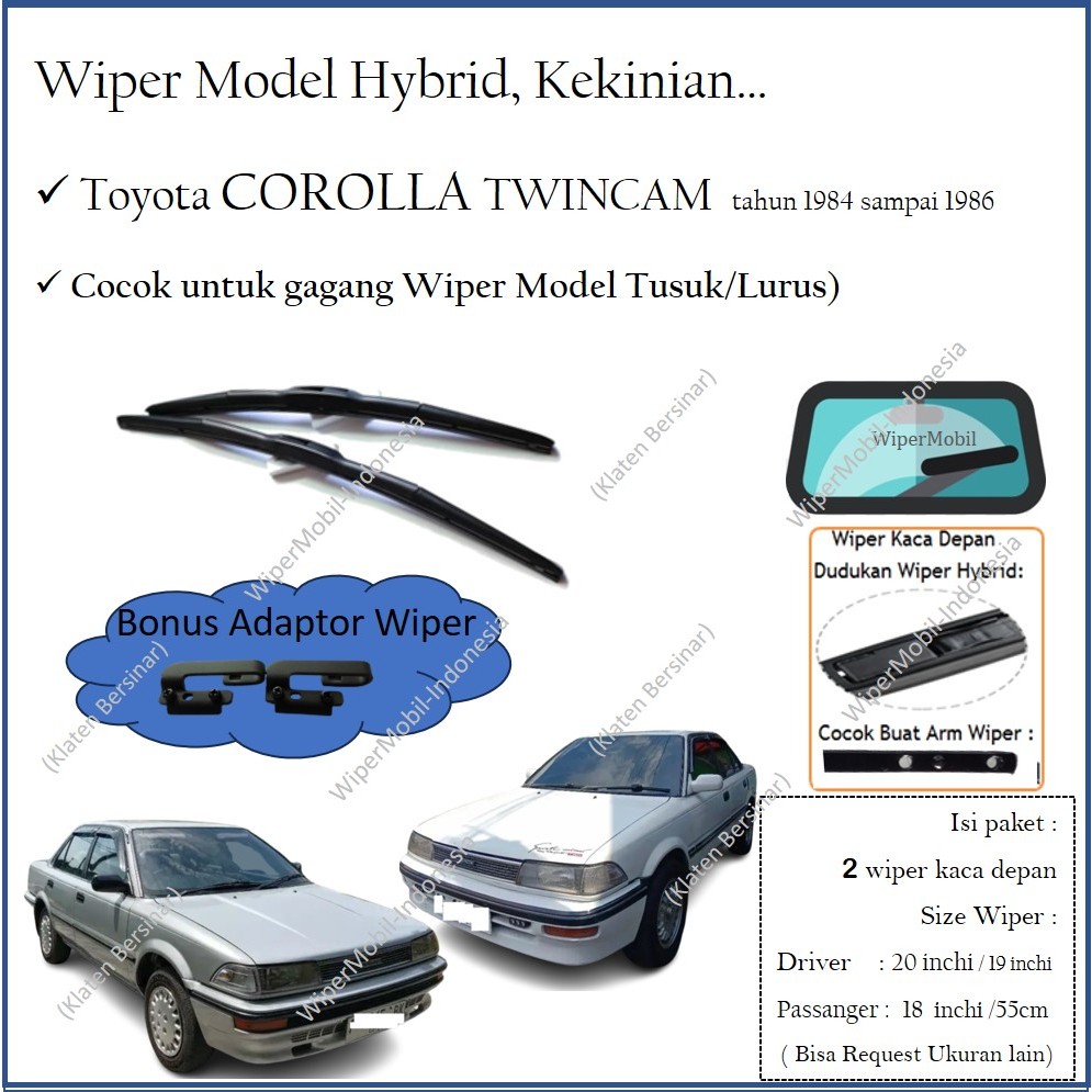 Wiper Hybrid Toyota Corolla Twincam