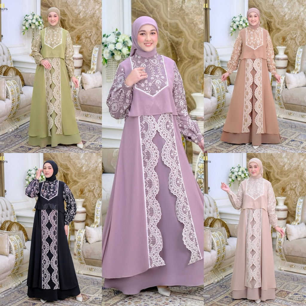 Anantari dress gamis terbaru ORI by Ninos Design