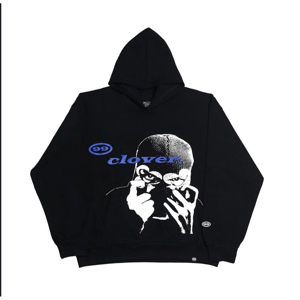 99CLOVER HOODIE BLACK (L)