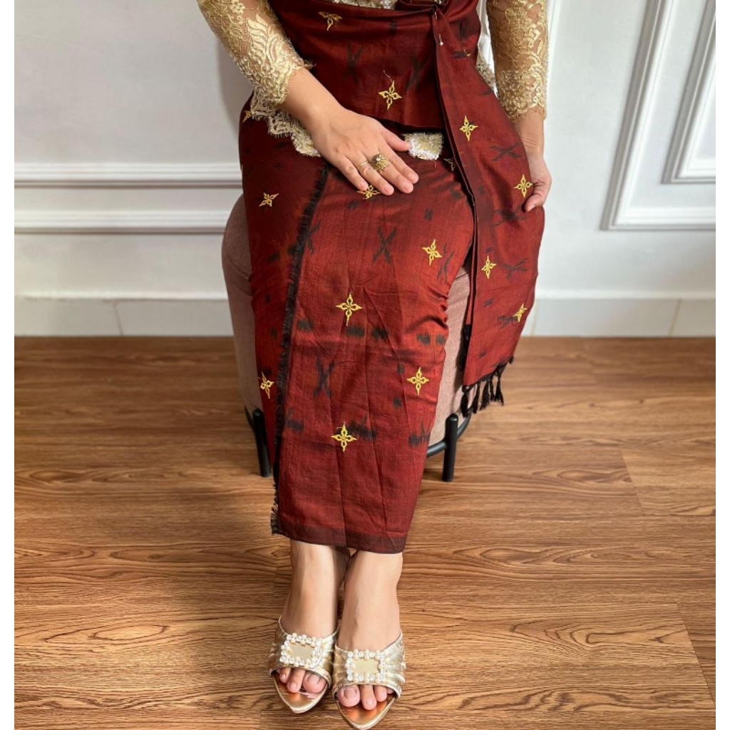 ENDEK TENUN ORIGINAL TABUR BINTANG / Kamen endek lembaran TERMURAH / kamen endek/ endek BALI / kamen