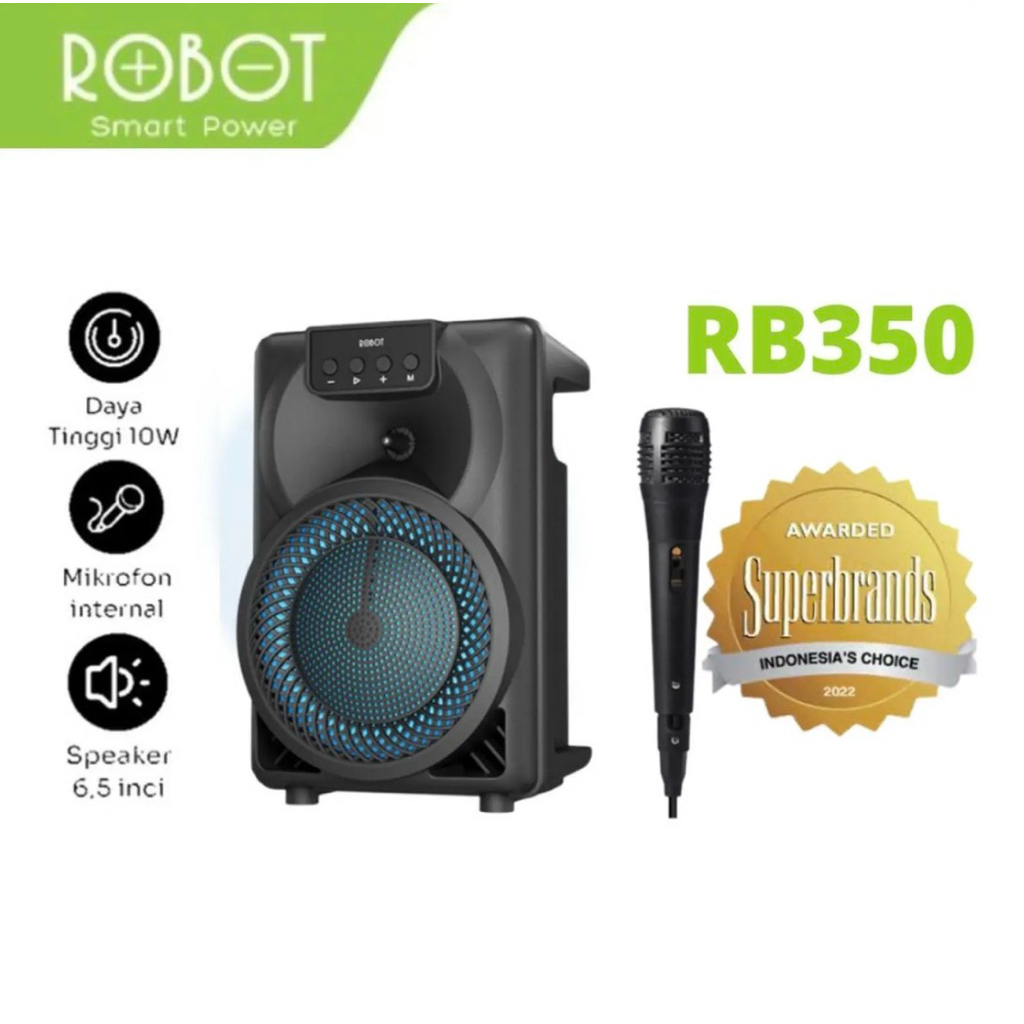 ROBOT RB350 Speaker Bluetooth Karaoke With Microphone