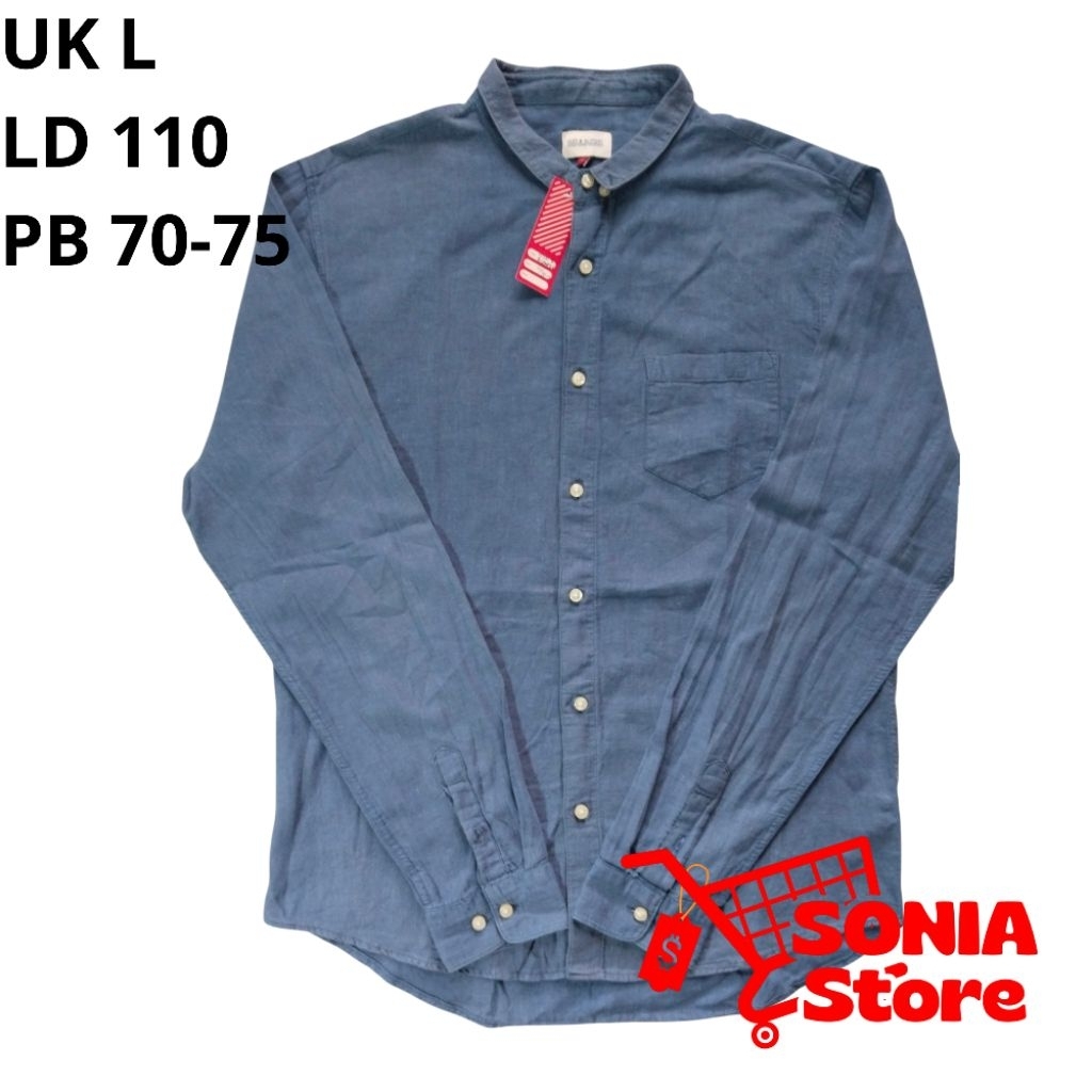 Baju kemeja pria branded/kemeja pria bekas/kemeja HUM & Bumper