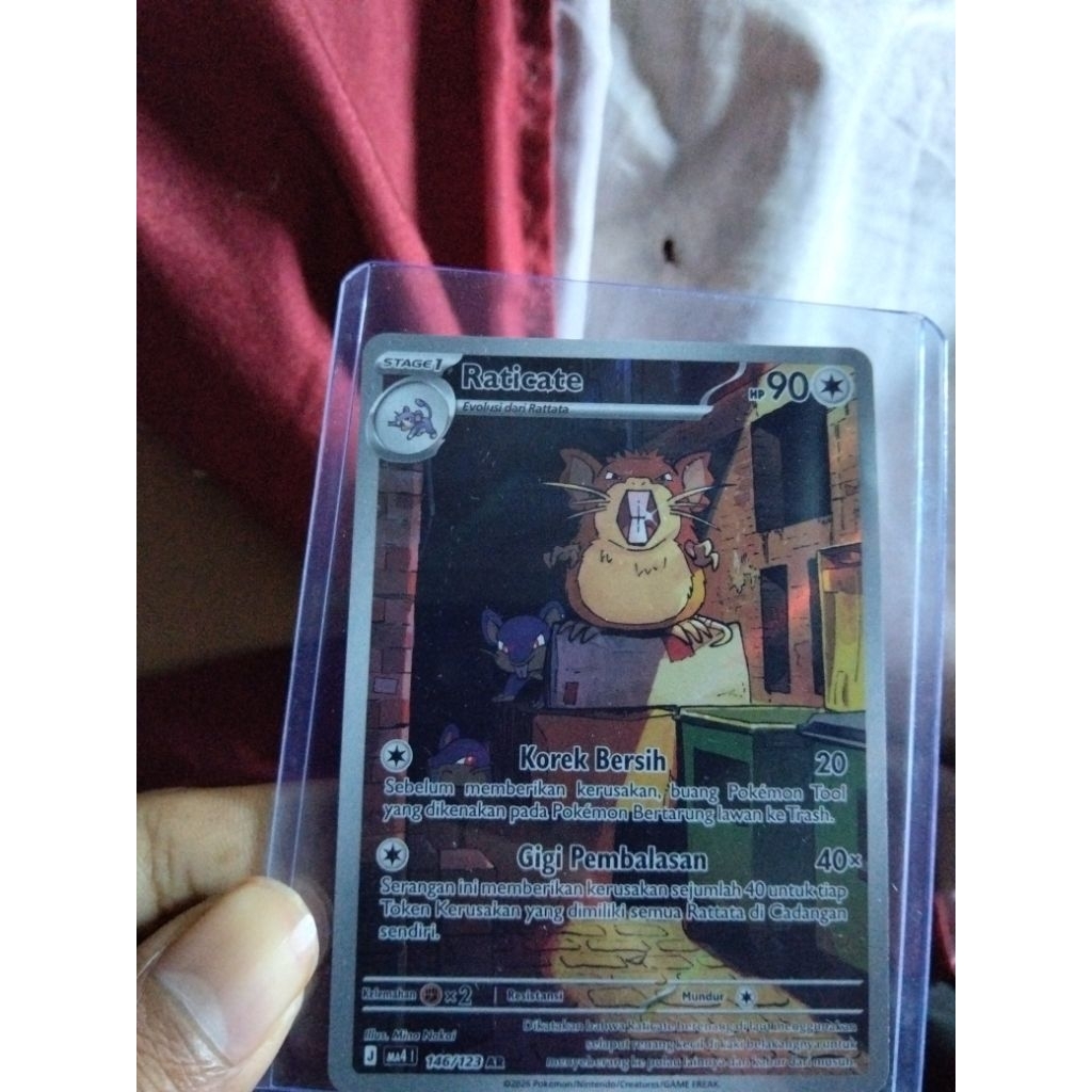 Tcg Pokemon Indonesia| Raticate AR | Pokemon Indonesia Original
