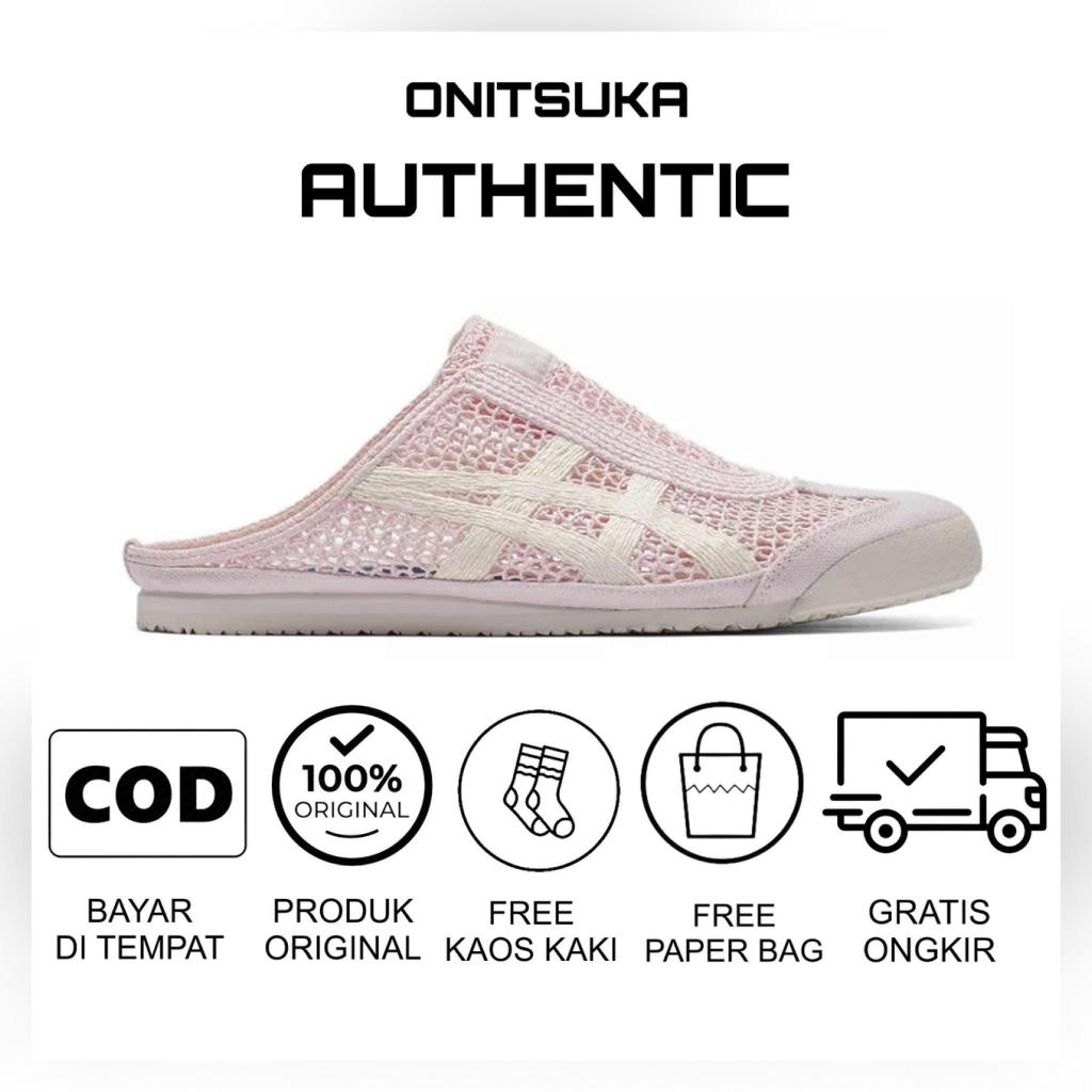 Sepatu Onitsuka Tiger Mexico 66 Sabot Pink Original / Sepatu Wanita / Sneakers Wanita / Sandal Wanit