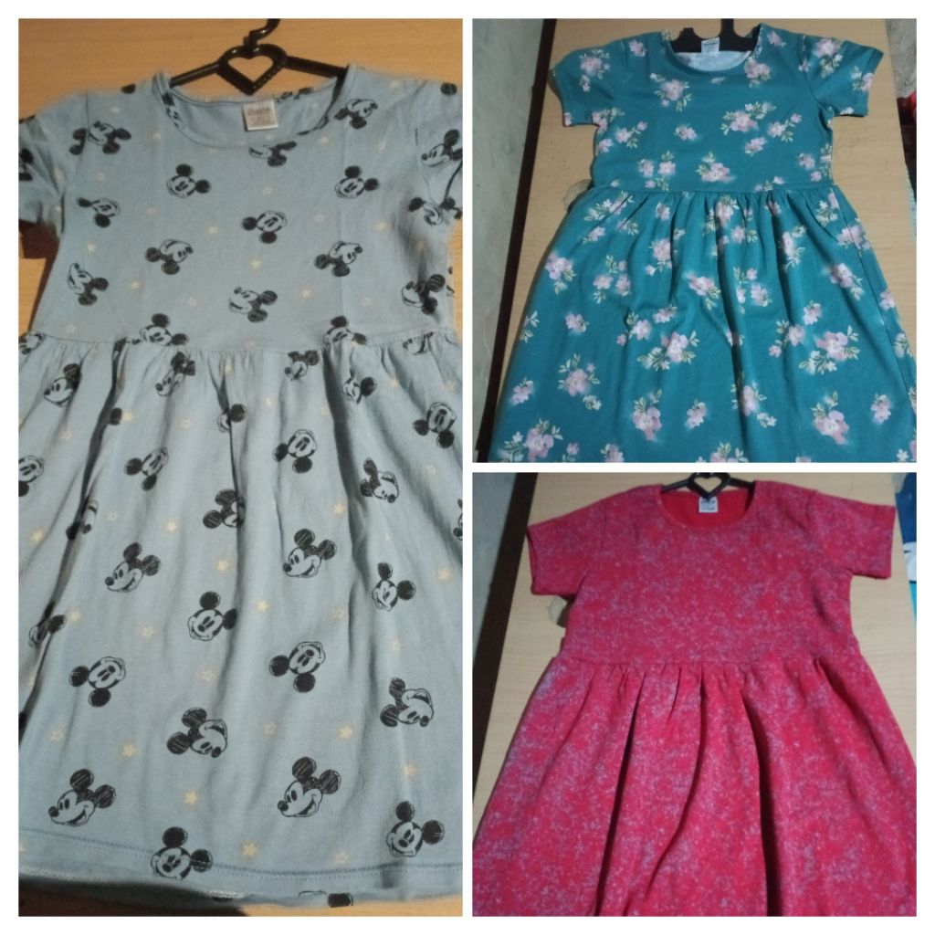 Dress anak premium 5-6 & 7-8 tahun Kaos katun Zad kids