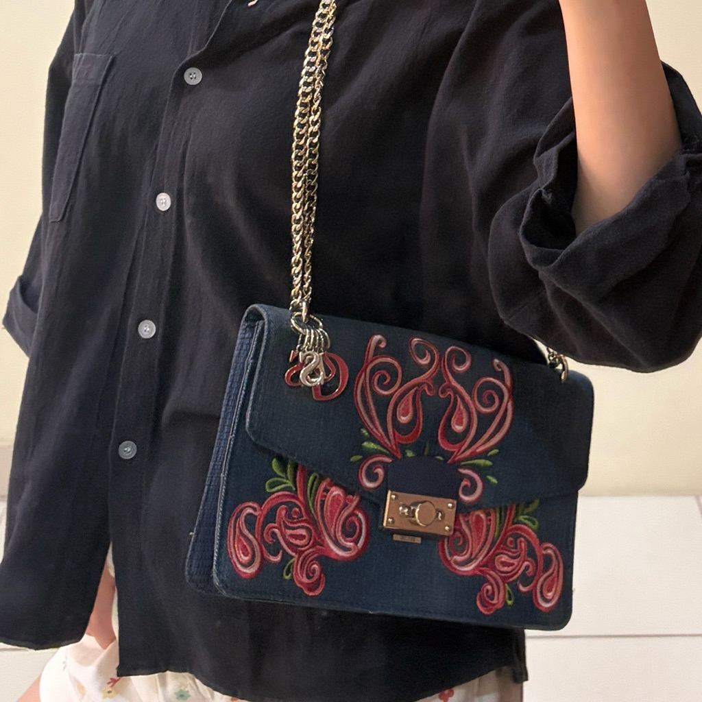 guess - denim bag