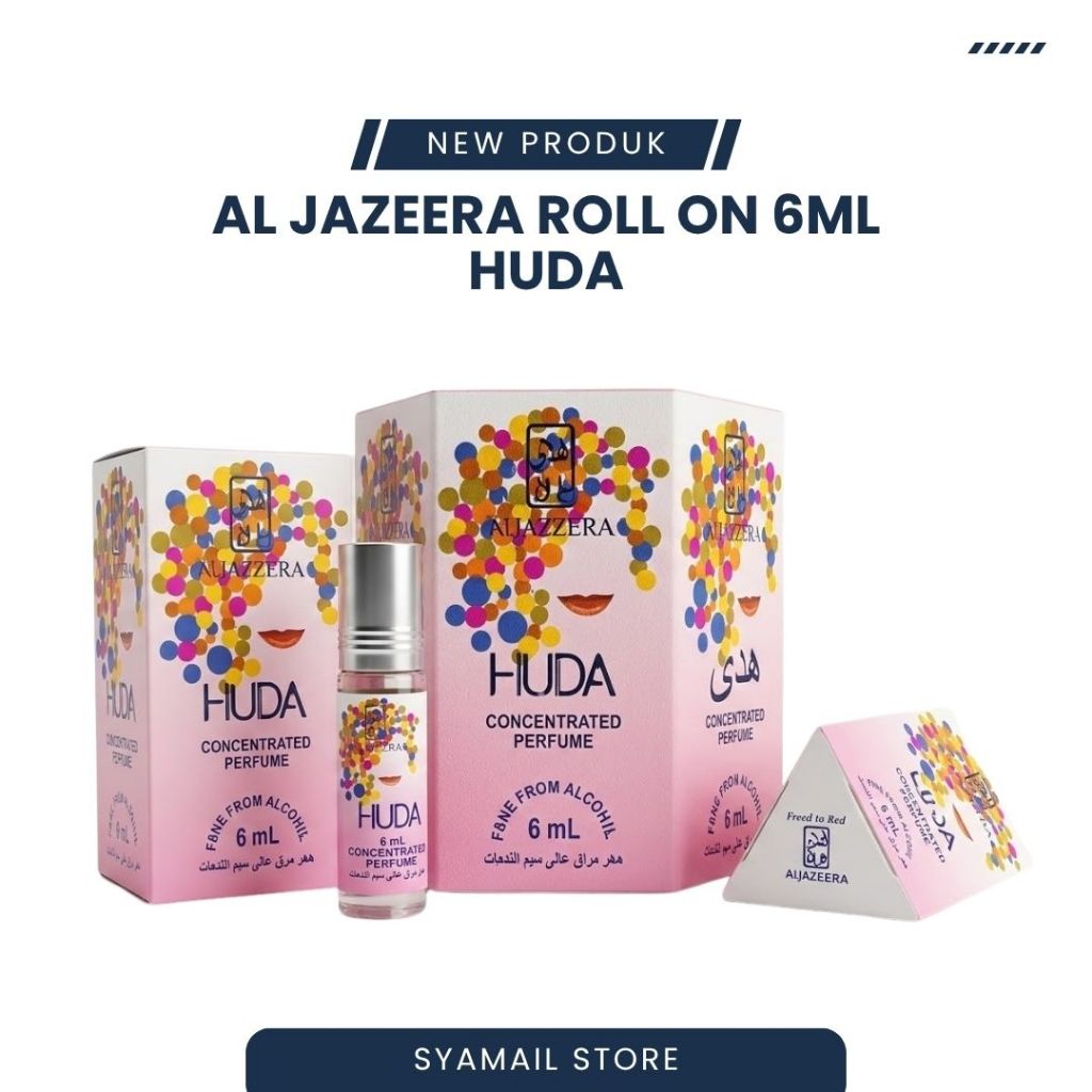 Parfum Arab Al Jazeera Huda Kemasan Roll On 6ml Non Alkohol