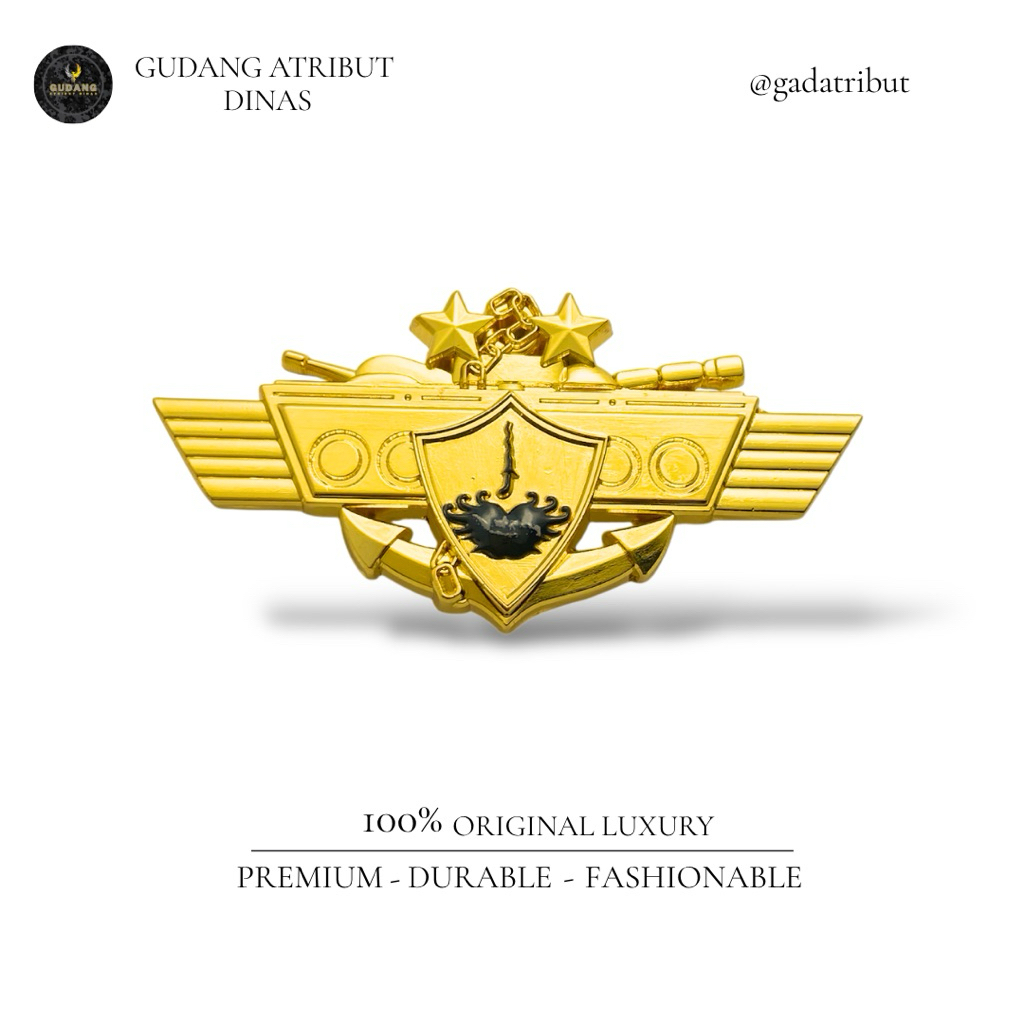 100% LUXURY Brevet Kavaleri 2 Marinir / Brevet Kavaleri 2 Marinir Luxury / Atribut Marinir / Atribut