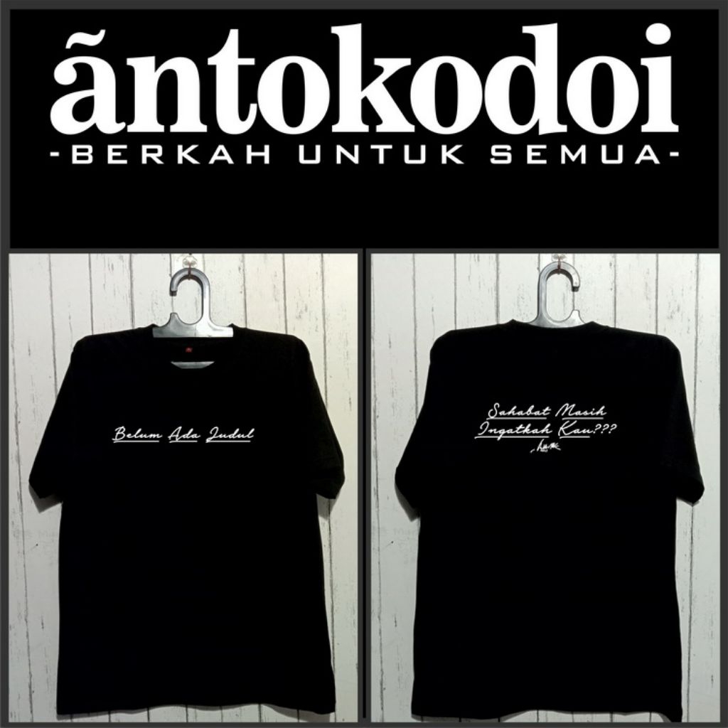 KAOS IWAN FALS/BELUM ADA JUDUL/BAJ/KAOS KATA KATA/KAOS HITAM/COTTON COMBED 24'S