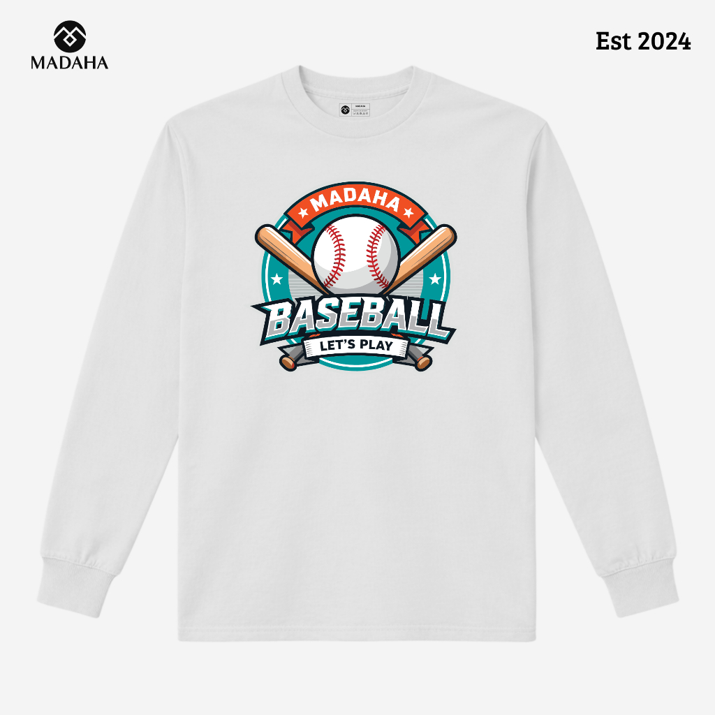 Madaha Kaos Baju Lengan Panjang Baseball Sovereign