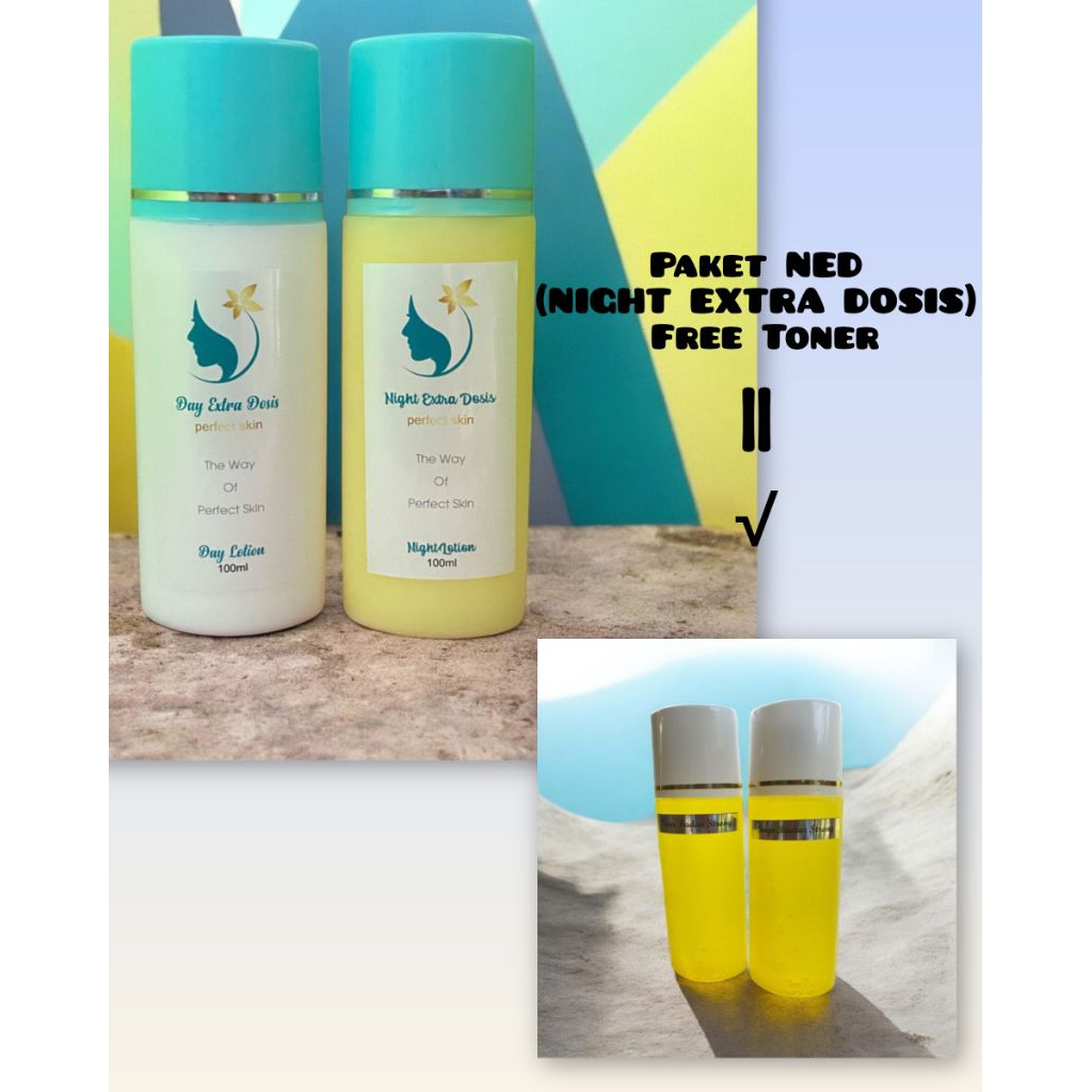 NED FREE TONER /NIGHT EXTRA DOSIS /DOSIS EXTRA WHITENING