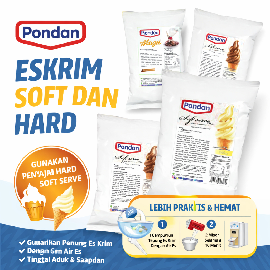 BUBUK SOFT ES KRIM / BUBUK ICE CREAM  / AGEN BUBUK ES CREAM SERBUK ES KRIM INST