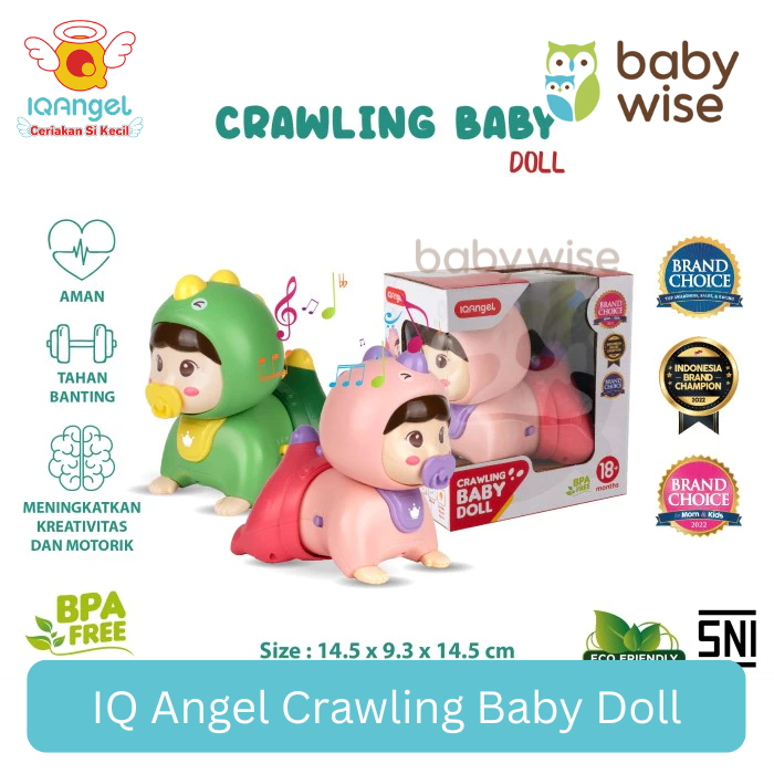 IQ Angel Crawling Baby Doll - Mainan Edukasi Anak