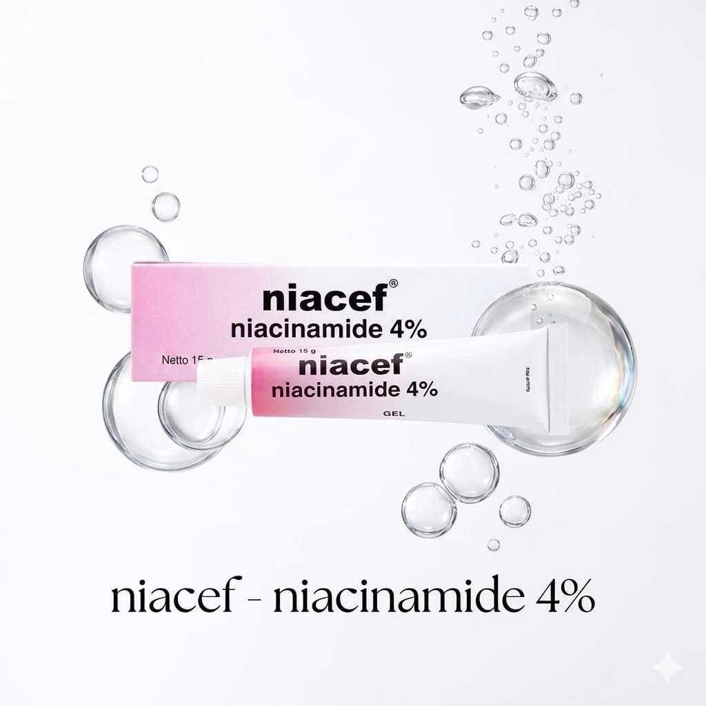 Cream NiaCEF cream Gel 15 Gram / Niacinamide / Gel Jerawat Anti Kusam