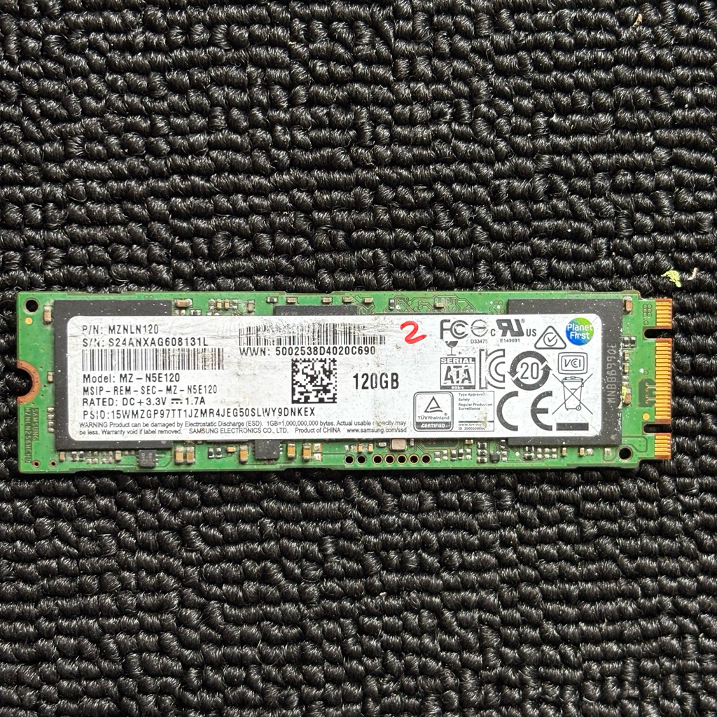 SSD M.2 SATA SAMSUNG EVO 850 120GB RUSAK V2