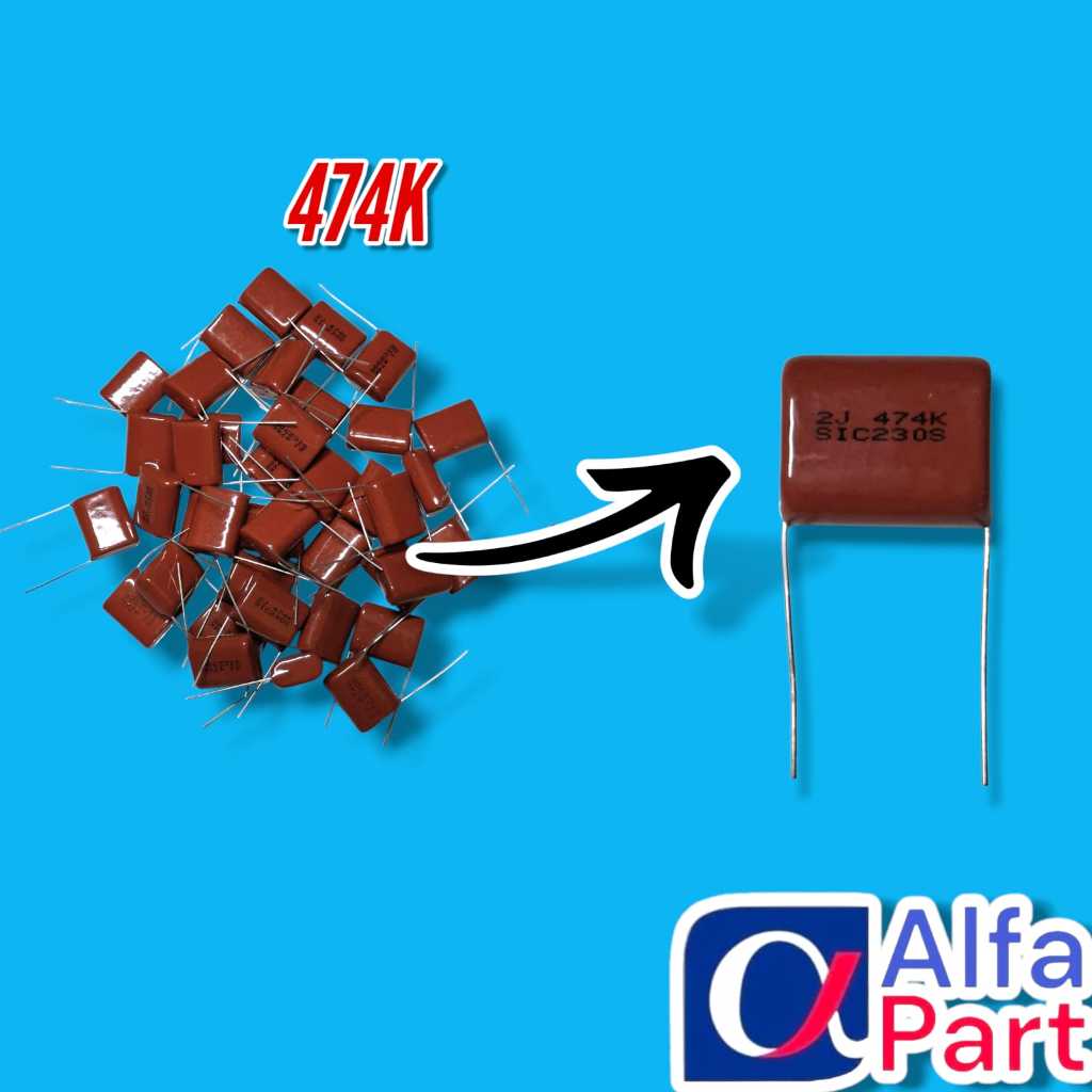 CAPASITOR MILAR 474K 630V MILAR 0.47UF 630V