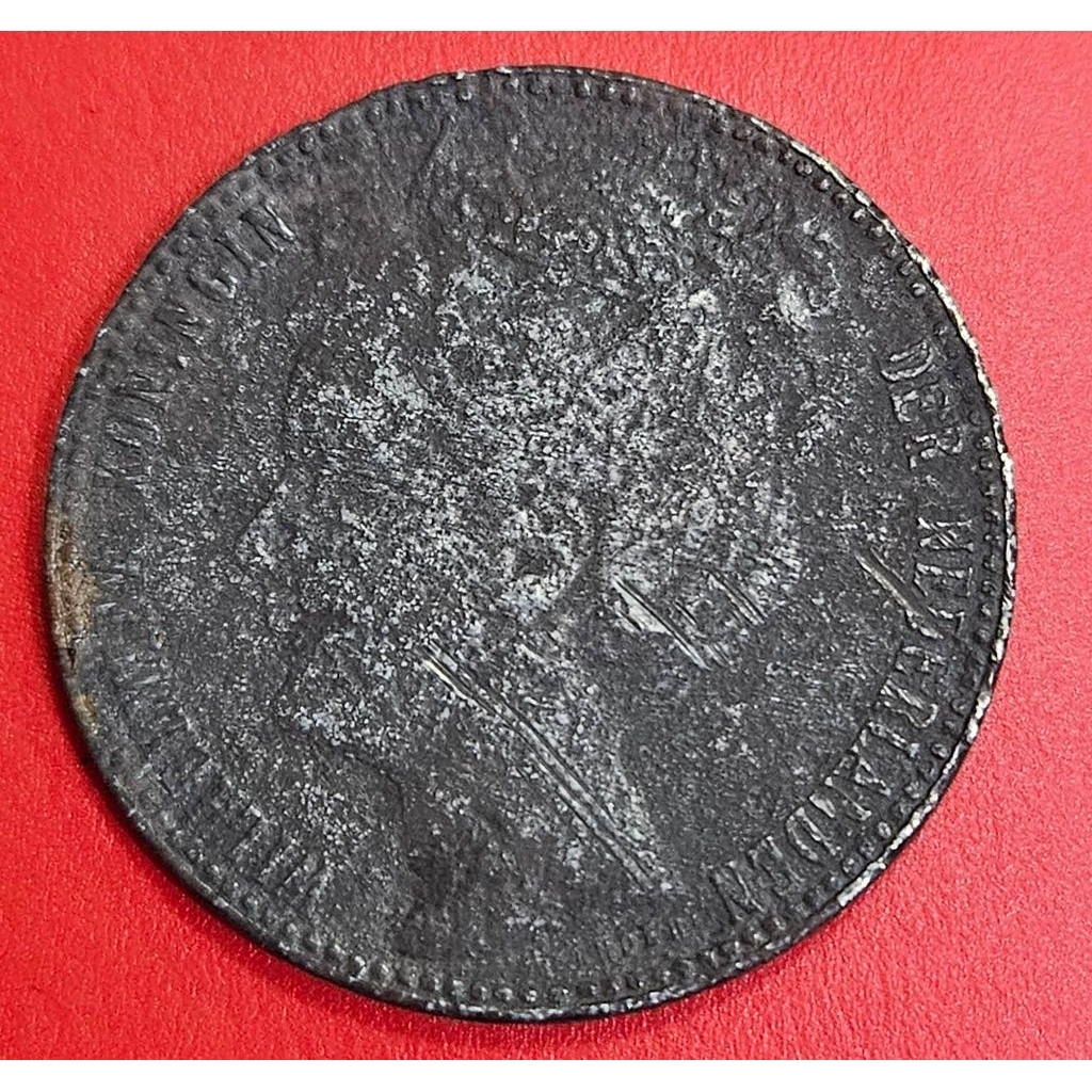 Koin Perak 1 Gulden 1904 Wilhelmina