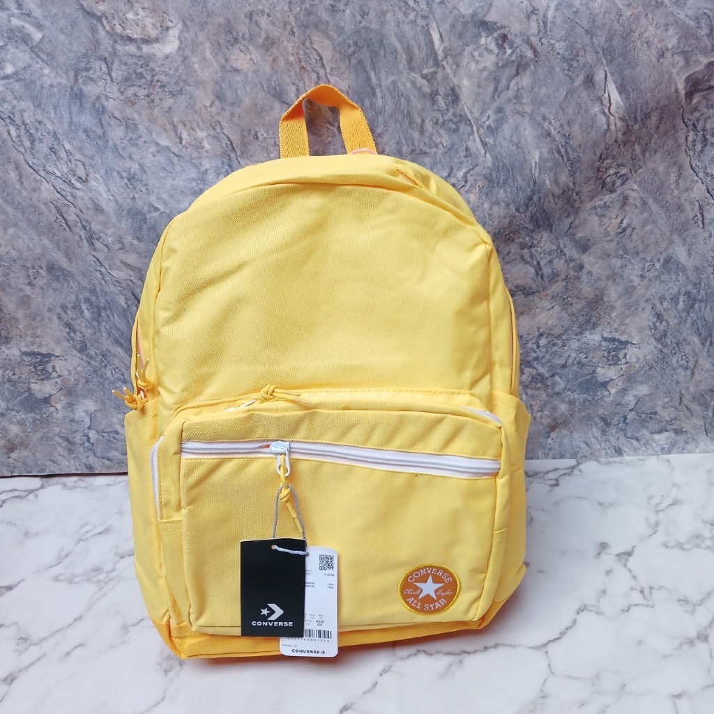TAS RANSEL CONVERSE ALL STAR 2 GO ORIGINAL YELLOW BACKPACK / RANSEL WARNA KUNING