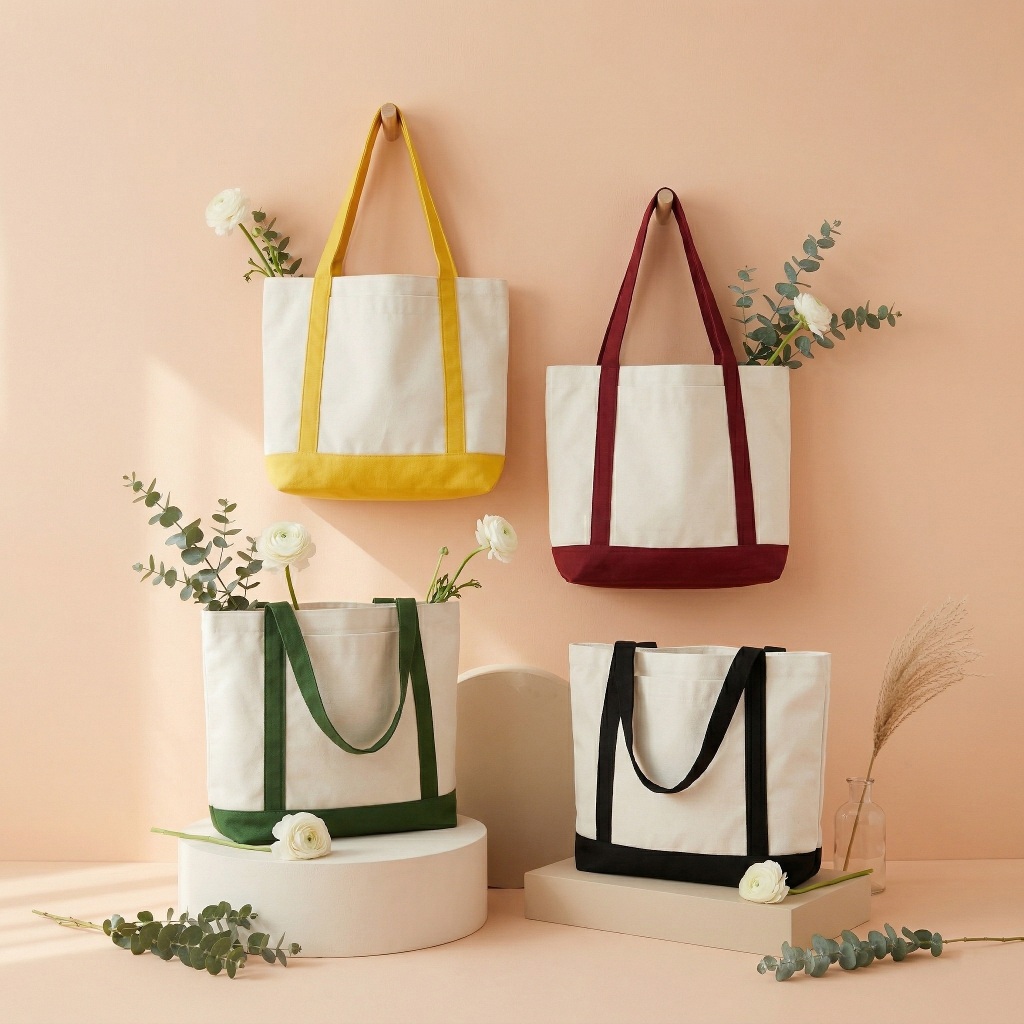Tas Kanvas Polos / Totebag Kanvas Polos / Tas Belanja Kanvas / Kain Goodie Bag Kanvas I AOS01 - AOS0