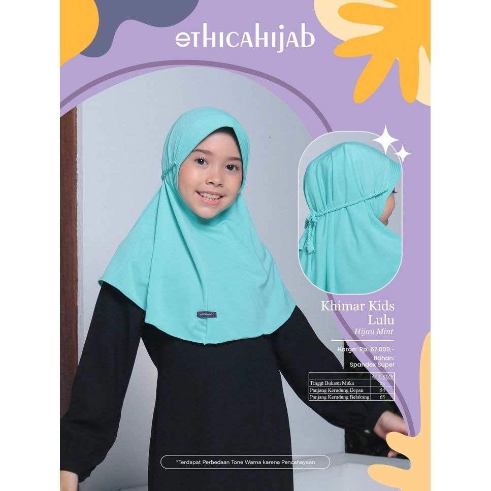 (COD) READY TERMURAH SARIMBIT/ COUPLE KELUARGA BY ETHICA HIJAB KHIMAR LULU KIDS