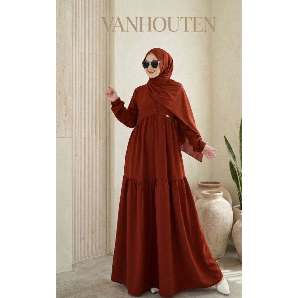 GAMIS POLOS AZZURA BASIC DRESS YORIS EXSLUSIVE ROZWAH/COD/GAMIS HITAM POLOS PREMIUM/GAMIS LEBARAN/