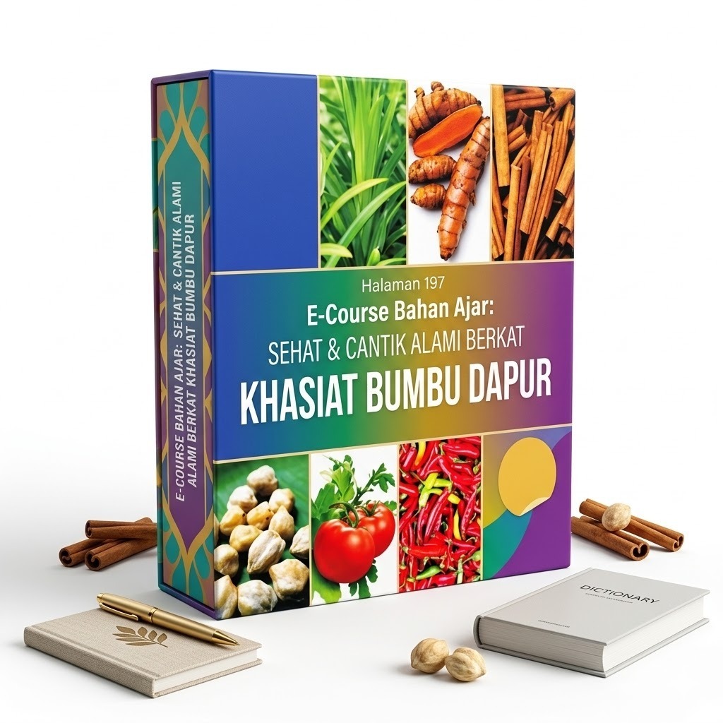 E-Course Bahan Ajar - Sehat & Cantik Alami Berkat Khasiat Bumbu Dapur