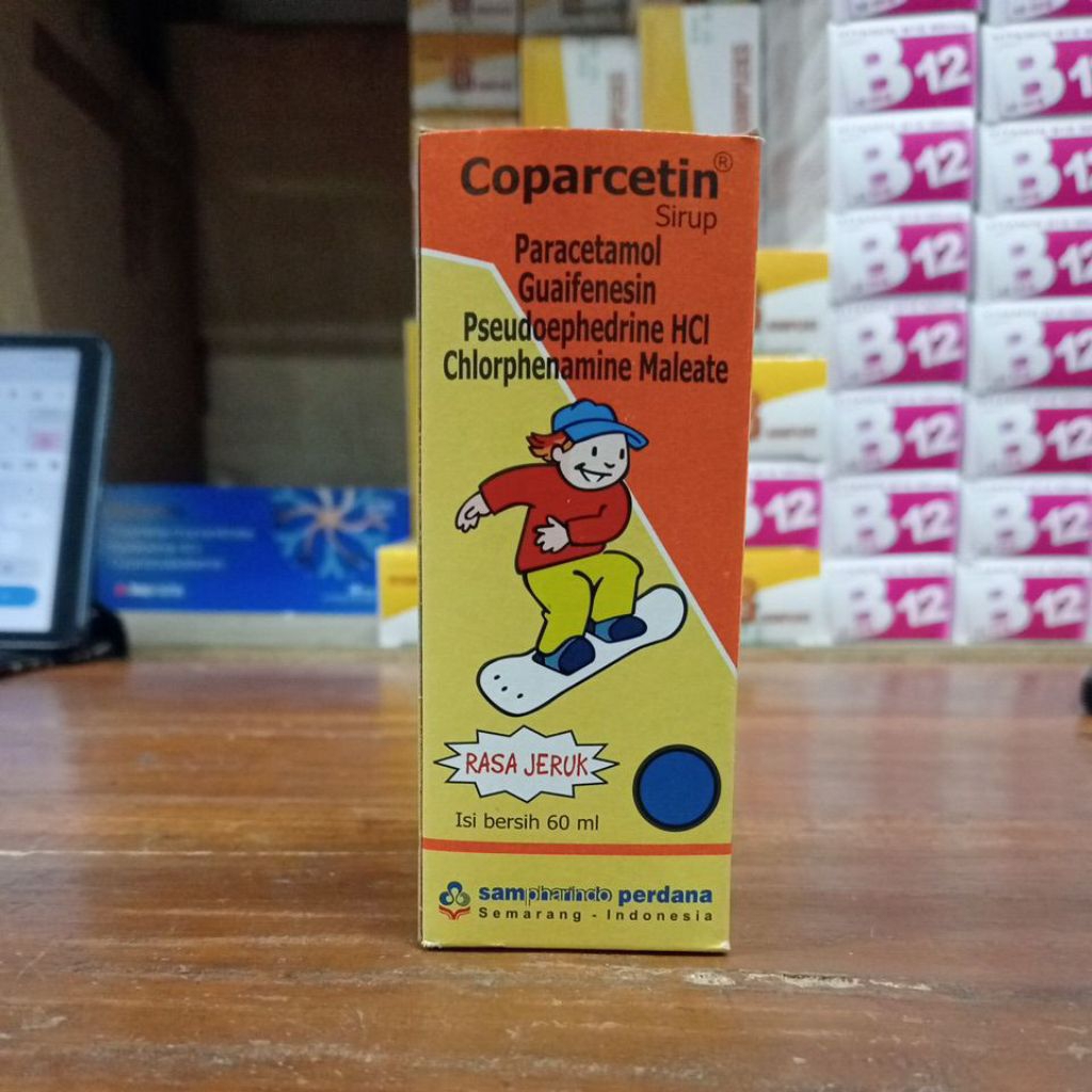 Coparcetin syr rasa jeruk 60ml 1 botol original