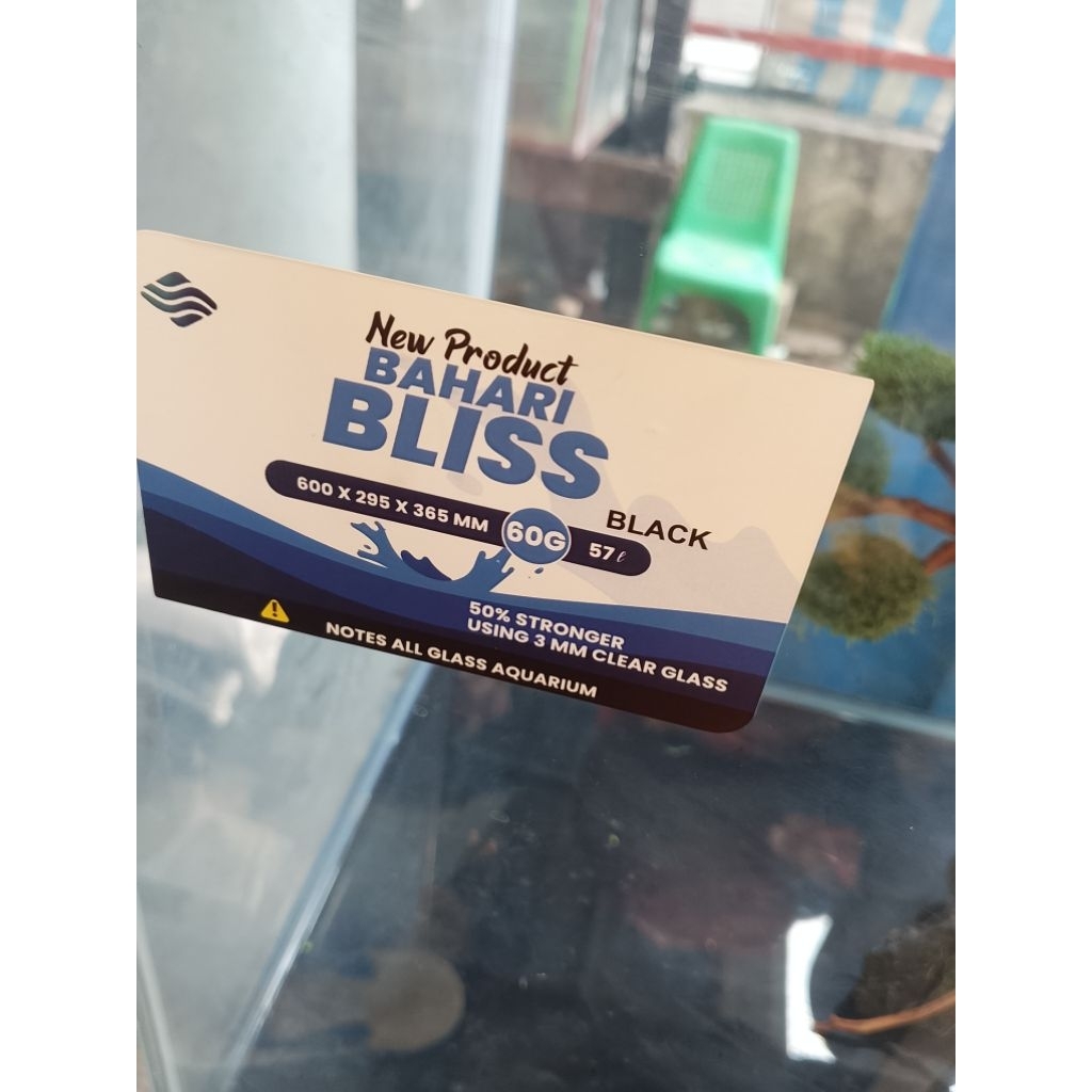 bahari 60cm G hitam/biru