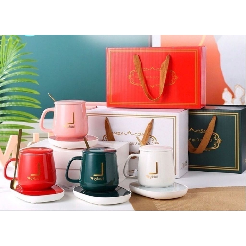 SOVENIR GELAS KERAMIK, HAMPERS GELAS KERAMIK CANTIK 1 SET