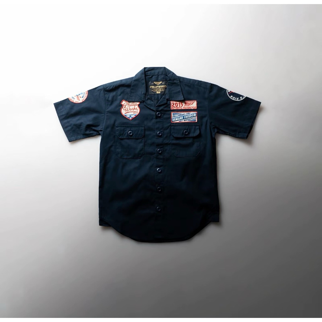 Authentic Whorkshirt Phillip Works Kemeja Reguler