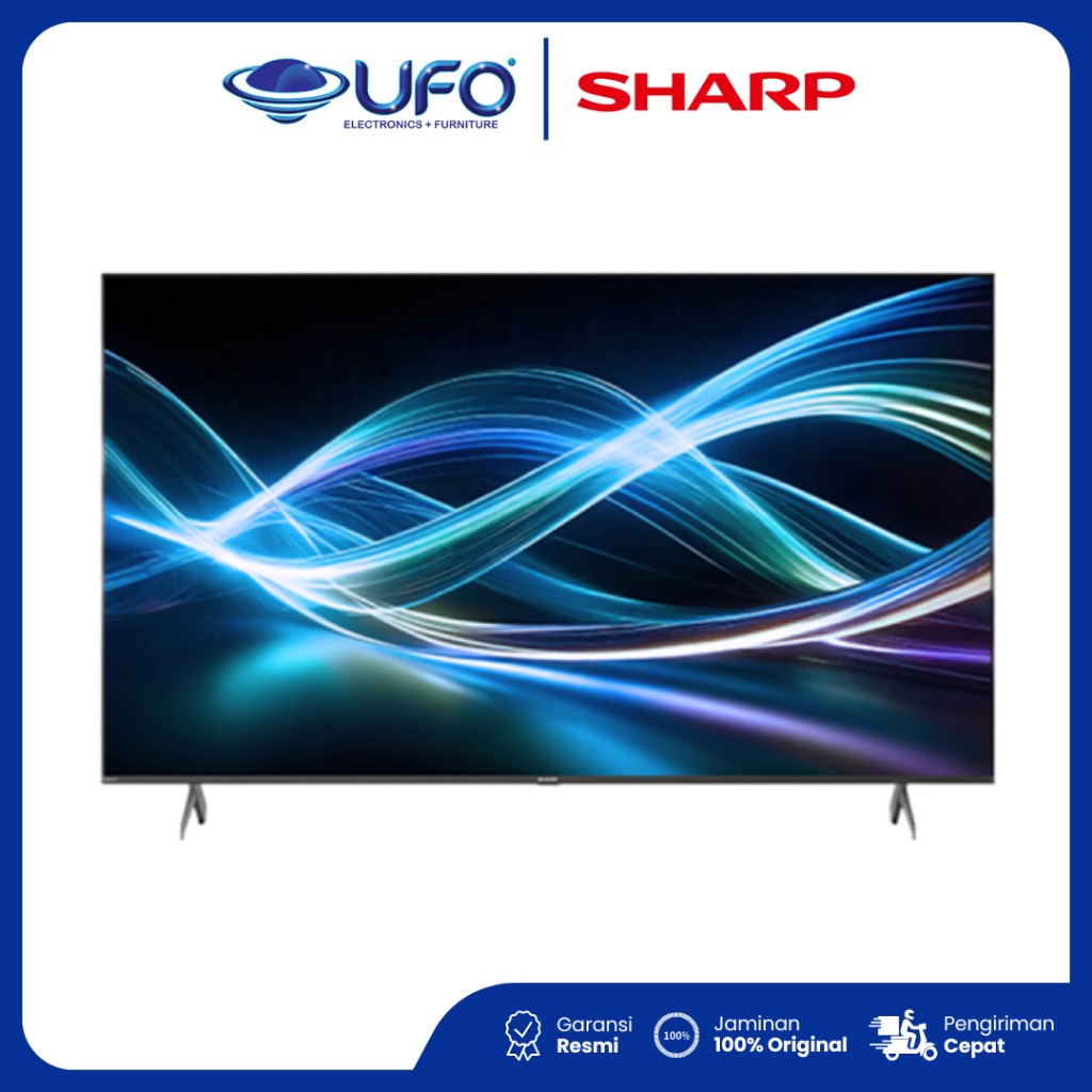 Sharp TV 4TC65HJ6000i 65 inch 4K Frameless Smart Google TV With Solar Remote