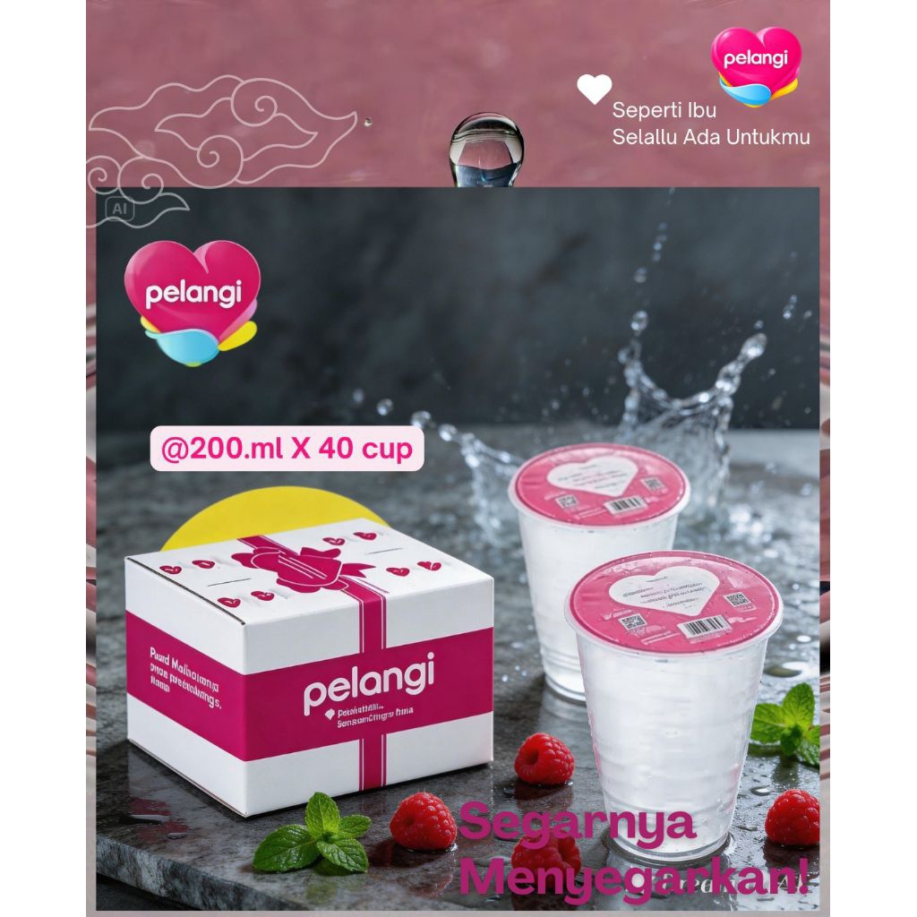 Air Mineral Pelangi Cup 200.ml