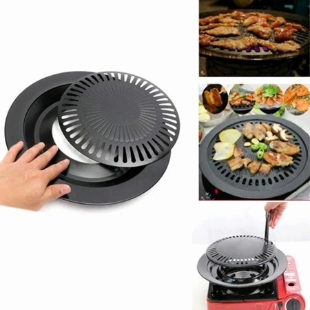 ULTRA GRILL PAN BBQ / PANGGANGAN GRILLER BBQ 32CM ANTI LENGKET MURAH TWINDOG TD-1038