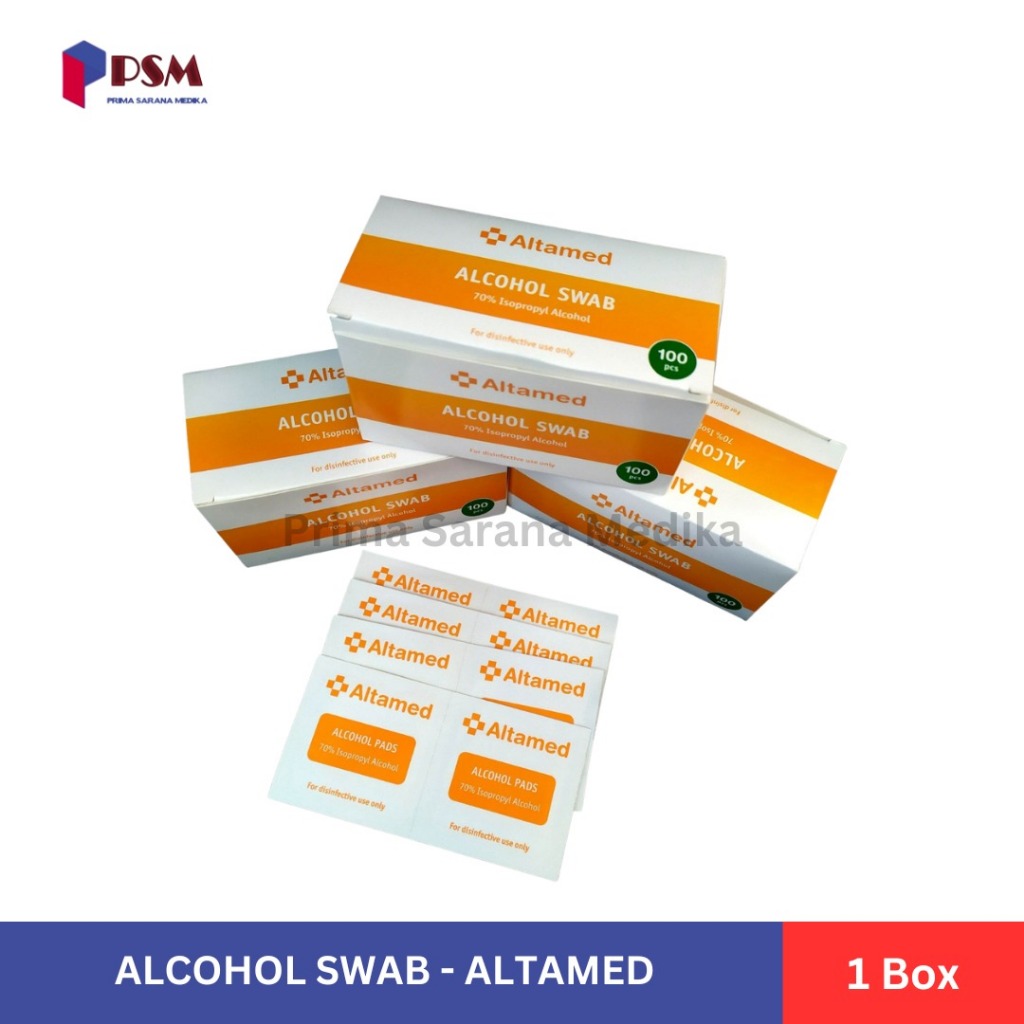 Alcohol Swab 200s Gidcare Cosmomed Kapas Tisu Alkohol Prep Pad OneSwab