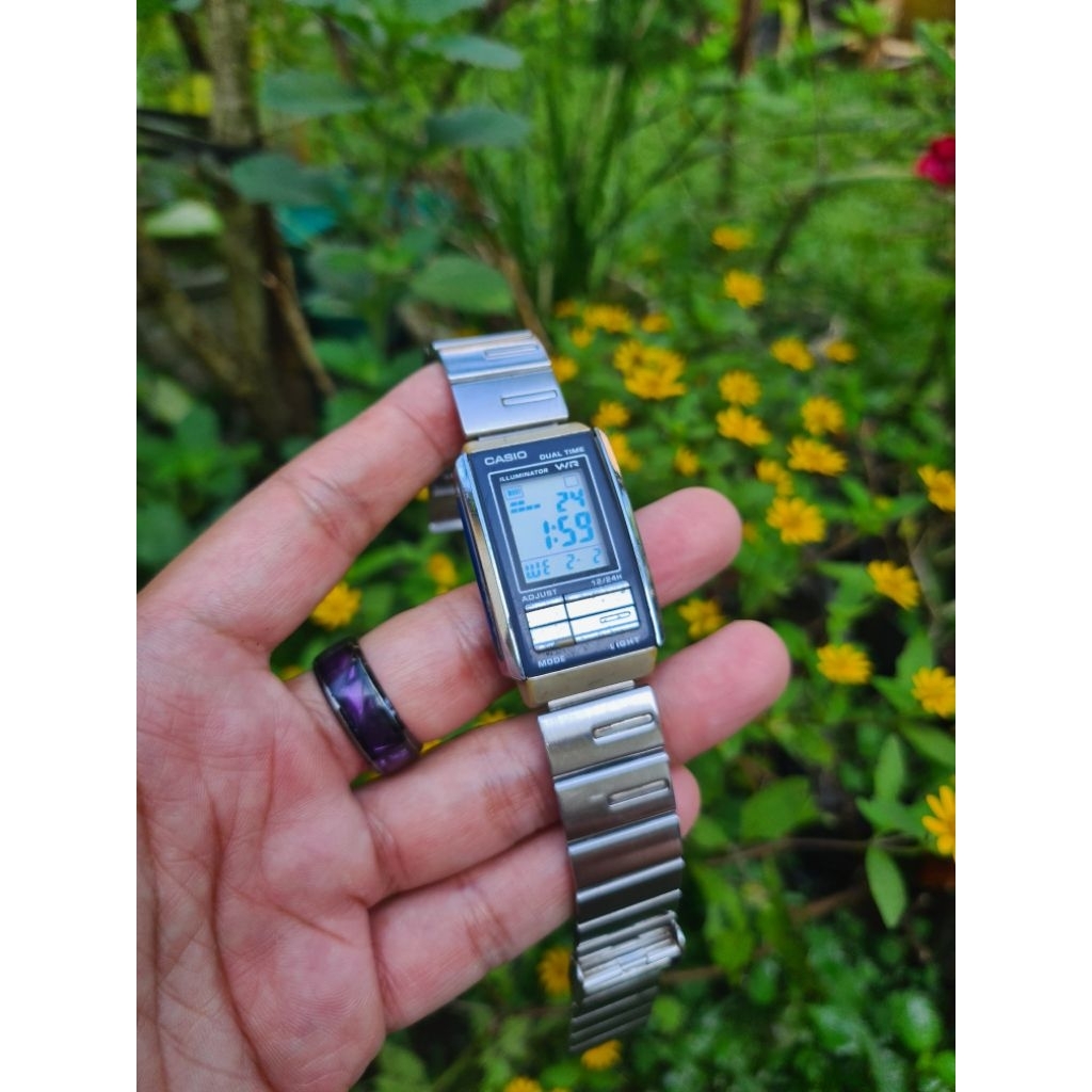 Jam tangan casio LA-201W Black collor original