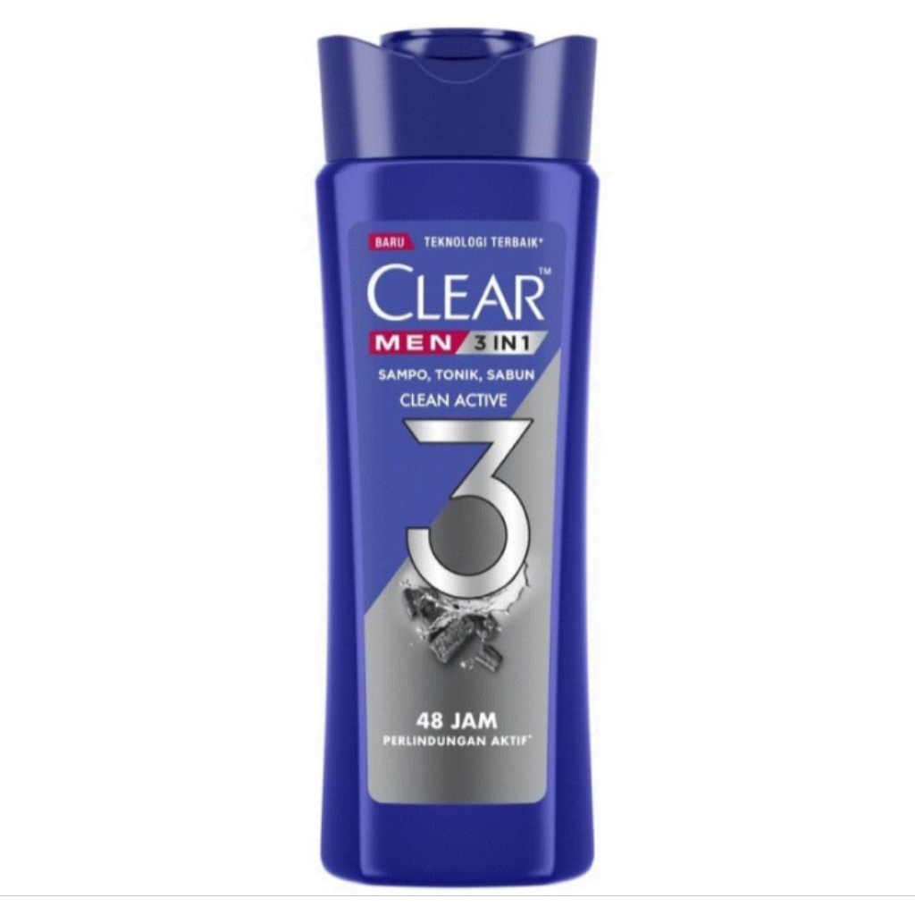 Clear Men Shampoo 3 In 1 Clean Active 160ml