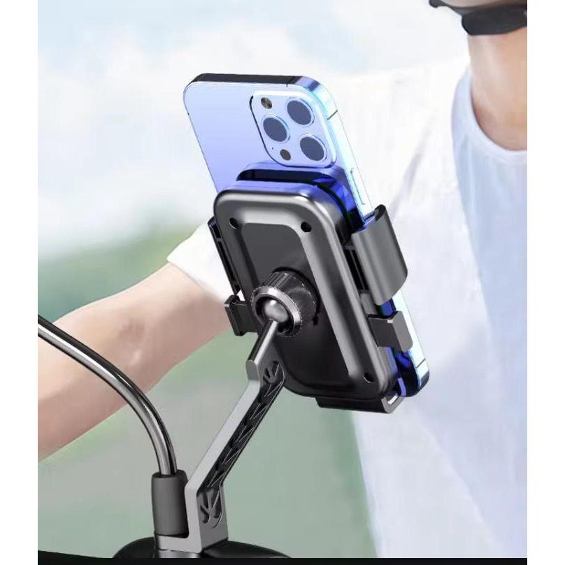 Holder Motor Handphone Holder Stang Dudukan Tempat Penyangga Stang di Motor