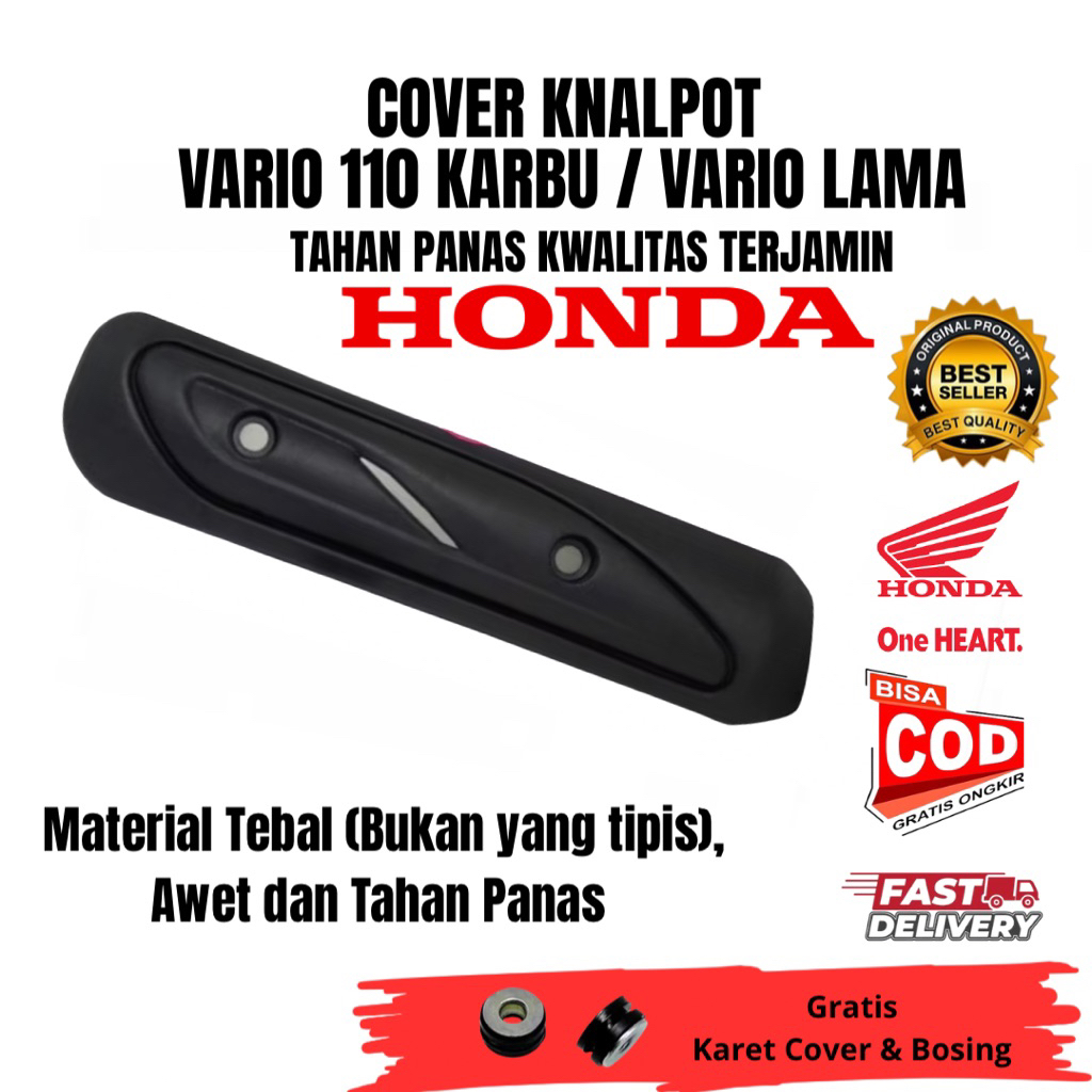 pelindung knalpot Vario lama tutup knalpot Vario 110 karbu Bahan Tebal Tahan Panas (bukan yang tipis