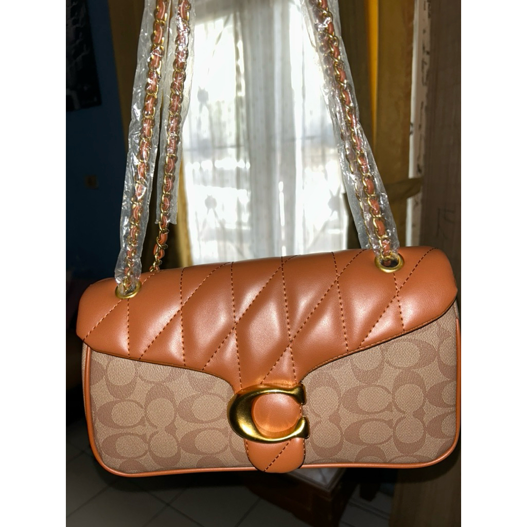 Preloved coach tabby 26 signature brown
