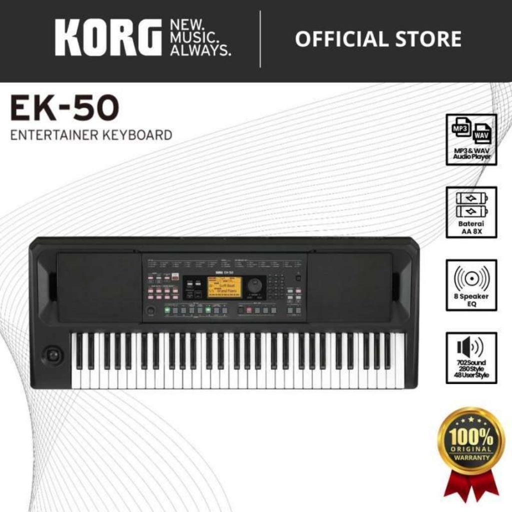 [FREE STYLE INDONESIA] Keyboard Arranger Korg EK-50 Dangdut | Koplo | Keroncong EK50 EK 50