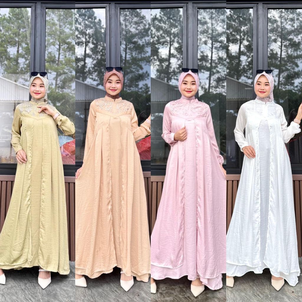 Sweet Dress Journey | Gamis Wanita Terbaru | Gamis Inner Outer Premium Busui Friendly Adem Gamis Kek