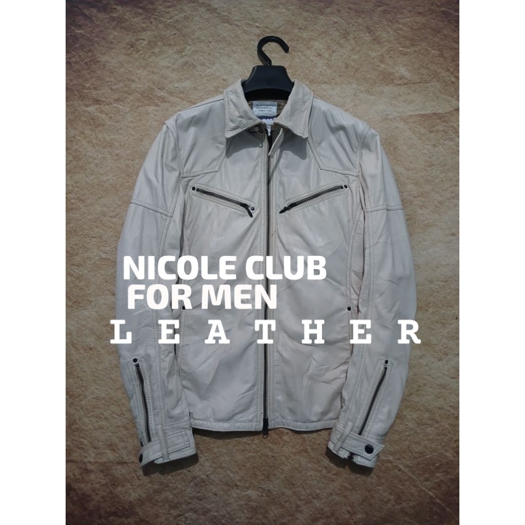 Jaket leather rider/biker 100% kulit asli NICOL CLUB bekas pakai