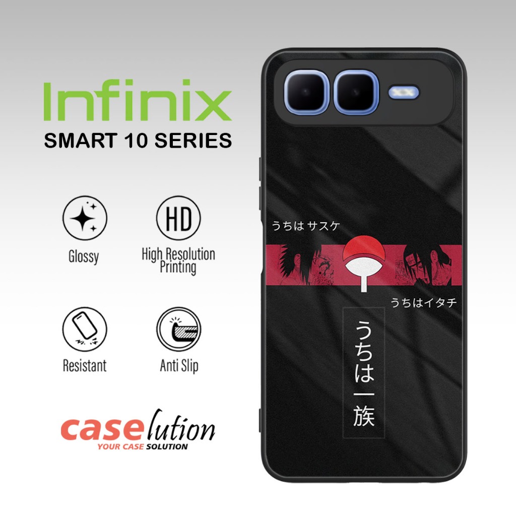 Caselution Glossy Softcase For INFINIX SMART 10 | SMART 10 PLUS | SMART 10 HD [Itachi Uchiha]
