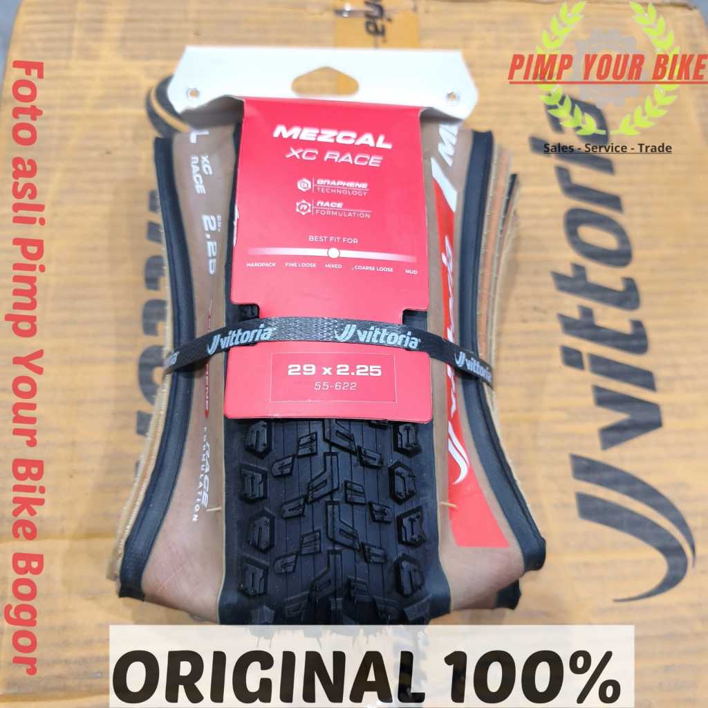 Vittoria Mezcal XC Race 29 x 2.25 Tubeless Ready Brown Tan Skin wall