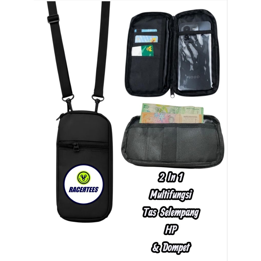 Tas Selempang HP Multifungsi Racertees Distro – Dompet HP Sling Phone Stylish & Praktis Unisex