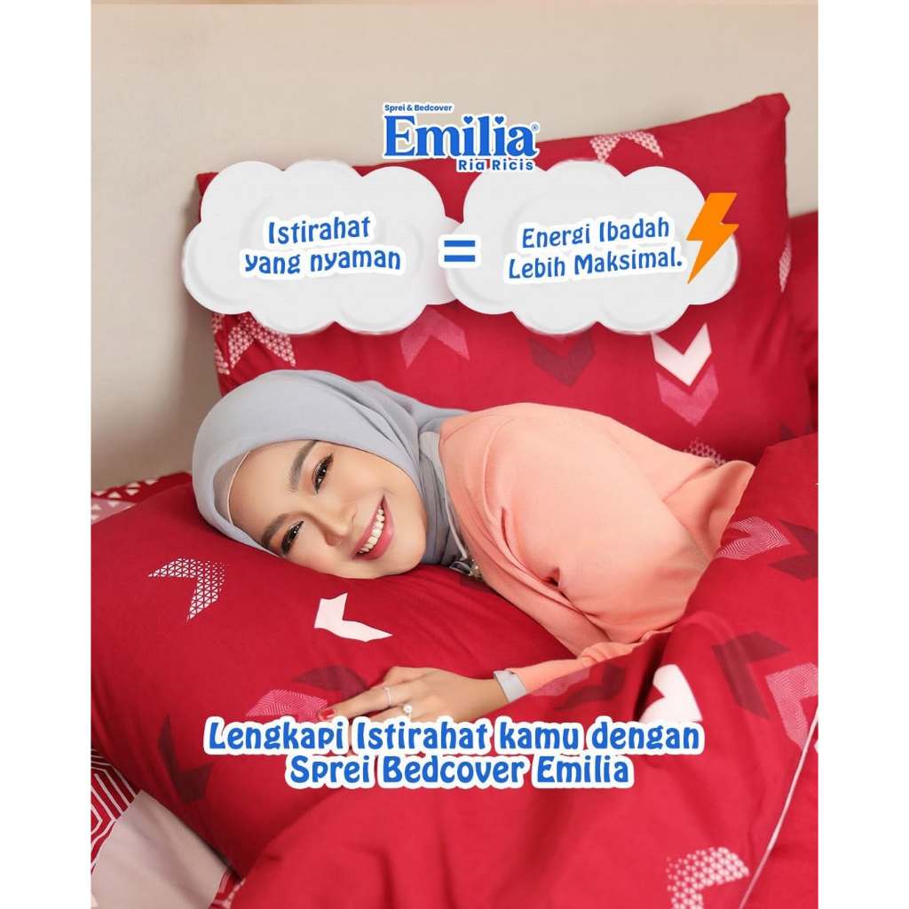 BEDCOVER EMILIA BY BONITA 160 X 200 (Sprei Flat)