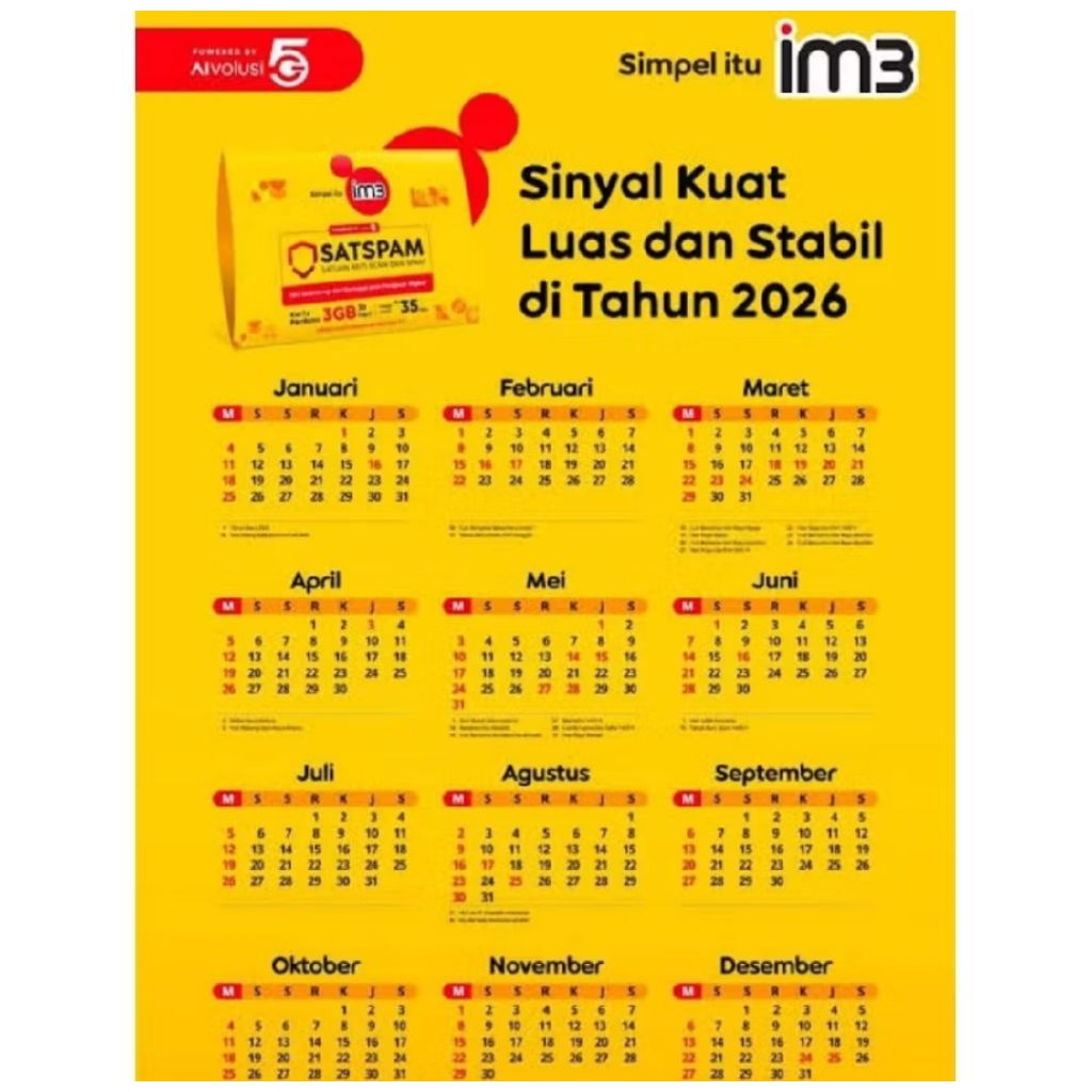 FREE GIFT (KALENDER) INDOSAT